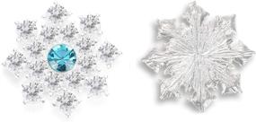 img 3 attached to Rhinestone Decorative Snowflakes Embellishments Accessories