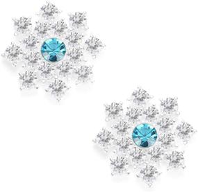 img 4 attached to Rhinestone Decorative Snowflakes Embellishments Accessories