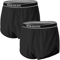 zonbailon 2 pack спортивные шорты для бега логотип