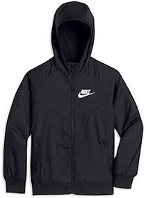 img 4 attached to 🧥 NIKE Sportswear Windrunner Jacket White: Boys' Clothing in Jackets & Coats - Perfect Athletic Outerwear for Style and Comfort