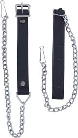 img 2 attached to 👔 Black Leather Men's Accessories and Belts by CLOUD KILT Sporran