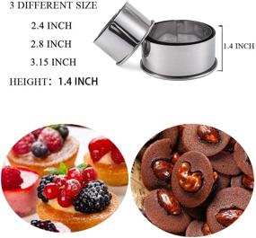 img 2 attached to 🍪 Круглые формы для печенья - формы для печенья и пельменей из нержавеющей стали - формы для выпечки кексов - инструменты для приготовления пищи и для изготовления сконов (набор из 3 штук)