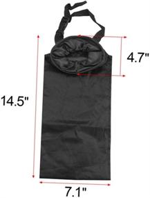 img 3 attached to AISIBO Car Trash Bags - Washable Eco-Friendly Hanging Car Trash Can, Seat Back Car Garbage Bag for Car and Travelling (2 Pack)