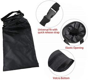 img 2 attached to AISIBO Car Trash Bags - Washable Eco-Friendly Hanging Car Trash Can, Seat Back Car Garbage Bag for Car and Travelling (2 Pack)