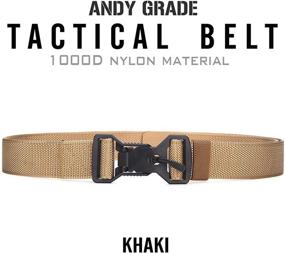 img 3 attached to 👖 Tactical Adjustable Magnetic Men's Belts by ANDY GRADE - Enhanced Accessory Line