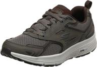 skechers consistent performance running walking charcoal logo