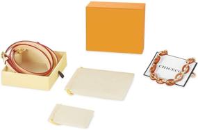 img 2 attached to 👜 Chic and Stylish Vachetta Leather Replacement Strap Set for Pochette Accessoires, Speedy Nano Noe, and More - Beige