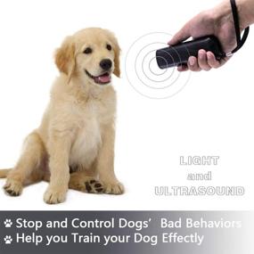 img 3 attached to 🐶 OYEFLY Handheld Dog Trainer: 3-in-1 Bark Stopper, LED Flashlight & Training Tool