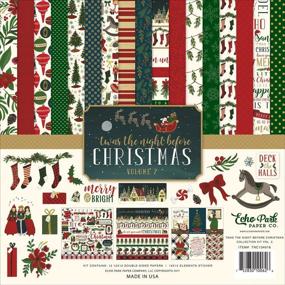 img 2 attached to 🎅 Echo Park Paper Company Night Before Christmas Collection Kit Vol. 2: Festive Santa-Themed Scrapbooking Essentials for Remarkable Holiday Creations