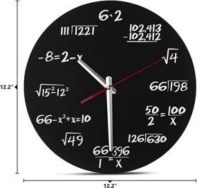 img 3 attached to 🧮 Decodyne Math Wall Clock: Uniquely Designed with Simple Math Equations for Every Hour