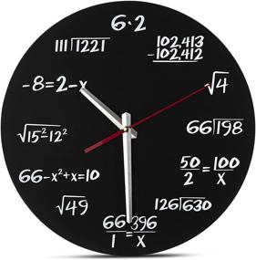 img 4 attached to 🧮 Decodyne Math Wall Clock: Uniquely Designed with Simple Math Equations for Every Hour