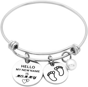 img 4 attached to Meibai Expecting Bracelet Pregnancy Bangle