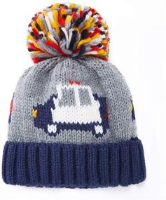 img 3 attached to 🧢 ASUGOS Winter Hat for Kids - Cute Jacquard Patterns Embroidery Sequins Unisex Color - Boys/Girls Winter Beanie