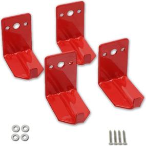 img 3 attached to 🔥 Fire Extinguisher Mount Kit - 4-Pack Wall Hooks, Heavy-Duty Bracket for Extinguishers up to 40 lbs - Ideal for Dry Chemical, Water Flames - Fits Small & Large Fire Extinguishers