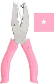img 4 attached to 🌟 IZTOSS Handheld 1/4 Inch Hole Paper Punch Puncher: Stylish Pink Grip (Star) - Efficient and Versatile!