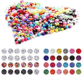 img 3 attached to 🎨 Creative Letter Beads Jewelry Making Kit: 5000pcs Colorful Mini Beads and Letter Beads in 24 Vibrant Colors - Perfect DIY Gift for Kids Age 5 and Up