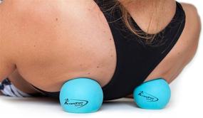 img 2 attached to 🔴 ActiveProZone Therapy Massage Ball Set - Instant Muscle Pain Relief, Proven Effective for Myofascial Release, Deep Tissue Pressure, Yoga & Trigger Point Treatments. Includes 2 Extra Firm Balls with Mesh Bag.