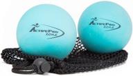 🔴 activeprozone therapy massage ball set - instant muscle pain relief, proven effective for myofascial release, deep tissue pressure, yoga & trigger point treatments. includes 2 extra firm balls with mesh bag. logo