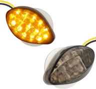 🏍️ nthreeauto 2 шт. универсальные 12v мотоциклетные указатели - оранжевые светодиодные сигнальные огни для honda cbr600rr cbr1000rr cbr 600 f4 cbr900 cbr919 cbr929 cbr 600 f4i логотип