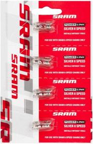 img 1 attached to 🔗 4 Pack Silver SRAM PowerLink Chain Connector - Optimized for 8-Speed Bicycles