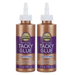 img 3 attached to 🎨 Aleene's Tacky Glue Craft Glue - 4-Ounce 2-Pack, Aleene's Original Tacky Glue, Quick-Drying Tacky Glue, All-Purpose Precision Craft Glue, 3 Pixiss 20ml Needle Tip Applicator and Refill Bottles, Funnel