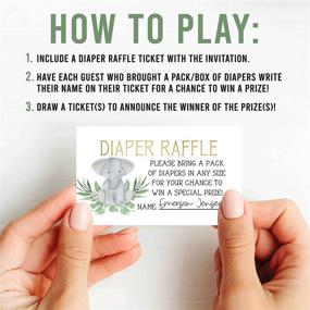 img 3 attached to Shower Diaper Raffle Tickets Games Event & Party Supplies for Party Games & Activities