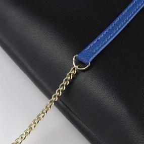 img 1 attached to Универсальные и стильные: JLFCH DIY железные плоские цепи для сумки с металлической пряжкой - идеальные ремни для сумки и аксессуары для замены плечевого ремня и перекрестного плеча