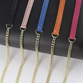 img 2 attached to 👜 Versatile and Stylish: JLFCH DIY Iron Flat Chain Strap Handbag Chains with Metal Buckle - Ultimate Purse Straps and Shoulder CrossBody Replacement Accessories