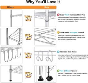 img 1 attached to 🗄️ Devo 5-Tier Adjustable Storage Organizer