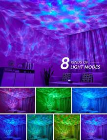 img 3 attached to 🌌 Mubarek Galaxy Projector: Transform Your Bedroom with Ocean Wave Light, White Noise, Timer, Bluetooth Speaker & More!