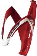 🚴 elite custom race bottle cage in vibrant red: perfect accessory for cyclists logo