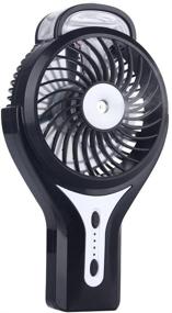 img 1 attached to 🌞 Sunneday 80007BK Misting Fan in Sleek Black for Optimal Refreshment and Cooling