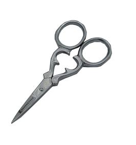 img 3 attached to 🔪 Stainless Steel Facial Hair Grooming Scissors with Stylish Handles - Nose, Mustache, Beard, Eyebrow, Eyelash, Ear Trimming Kit for Men and Women by Rendezvous