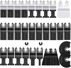 img 4 attached to 🔧 Versatile Oscillating Tool Blade Set: 31 PCS Multitool Blades for Wood, Plastics, Metal - Compatible with Dewalt, Milwaukee, Bosch, Ridgid, Craftsman & More!