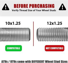 img 1 attached to 🔧 Набор из 4 расширителей колес для квадроциклов ATV (2 дюйма, 4x137 мм) для Can-Am, Kawasaki Mule, Bombardier Outlander, Commander (болты M10X1.25, центральное отверстие 110 мм).