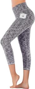 img 4 attached to IUGA Control Workout Running Leggings Sports & Fitness