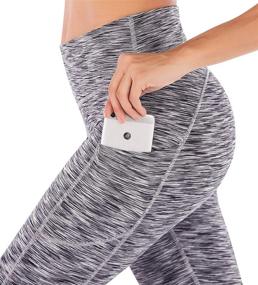 img 2 attached to IUGA Control Workout Running Leggings Sports & Fitness