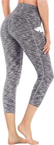 img 3 attached to IUGA Control Workout Running Leggings Sports & Fitness