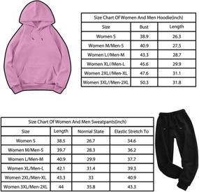 img 3 attached to 👕 Stylish Sweatsuit Set: Karl Jacobs Unisex Fleece Hoodies and Sweatpants Combo for Adults - Fashionable 2 Piece Outfit