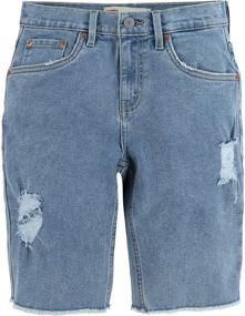 img 2 attached to 👖 Keanu Boys' Denim Shorts by Levis - Boys' Clothing for Shorts