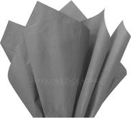 🎁 premium gray gift wrap tissue paper - 100 sheets, 15"x20" size logo