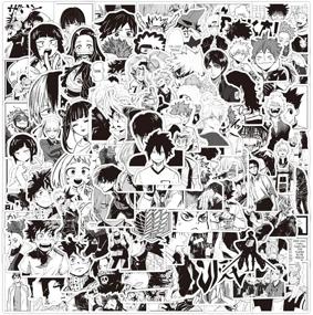 img 4 attached to 🎴 100PCS Popular Classic Anime Stickers for Laptop, Skateboard, Water Bottles & More - Perfect Gifts for Japanese Cartoon Fans!