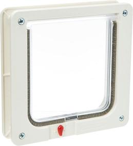 img 3 attached to 🐱 Ideal Pet Products Cat Flap Door - 4-Way Lock, 6.25"x 6.25" Flap Size, Cream (SPF) - Enhanced SEO