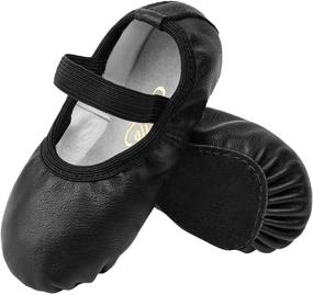 img 4 attached to Premium Genuine Leather Baby Ballet Slipper/Ballet 🩰 Shoes for Toddlers, Little Kids, and Big Kids