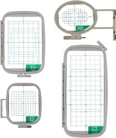 img 4 attached to 🧵 4 Piece Embroidery Hoop Set for Brother, Innovis &amp; Baby Lock Embroidery Sewing Machines - Ultima