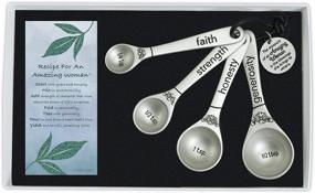 img 4 attached to 🥄 Abbey Gift Multicolor Amazing Woman Measuring Spoons, 7" x 4.25