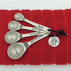 img 3 attached to 🥄 Abbey Gift Multicolor Amazing Woman Measuring Spoons, 7" x 4.25