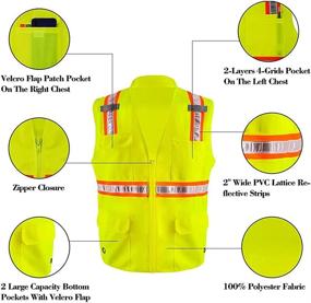 img 2 attached to LOVPOSNTY Visibility Reflective Construction Workwear Occupational Health & Safety Products and Personal Protective Equipment