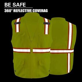 img 1 attached to LOVPOSNTY Visibility Reflective Construction Workwear Occupational Health & Safety Products and Personal Protective Equipment