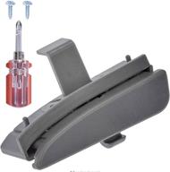 🔧 ecoauto gray center console latch for toyota tacoma 2005-2012 - oem-58910ad030b0 - includes screwdriver & 2 screws logo